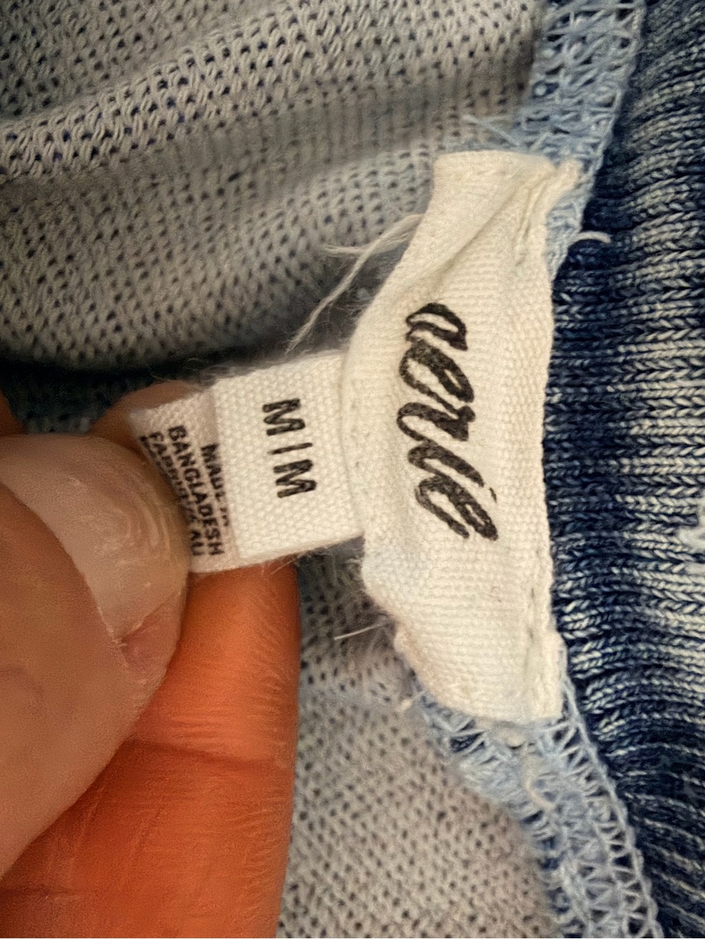 Aerie Soft Landing Wide Leg Light Blue Jean style Trousers, Drawstring, M - Picture 14 of 15